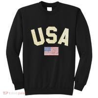 Usa Gold Text Centre Flag Sweatshirt thumb 0