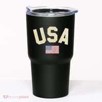 Usa Gold Text Centre Flag Tumbler thumb 0