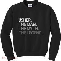 U.S.H.E.R Gift The Man Myth Legend Kids Sweatshirt thumb 0