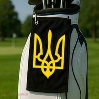 Ukraine Golden Trident Stand With Ukraine Pride Golf Towel thumb 2