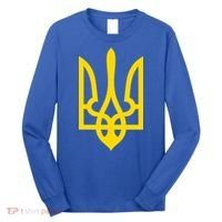 Ukraine Golden Trident Stand With Ukraine Pride Long Sleeve Shirt thumb 0