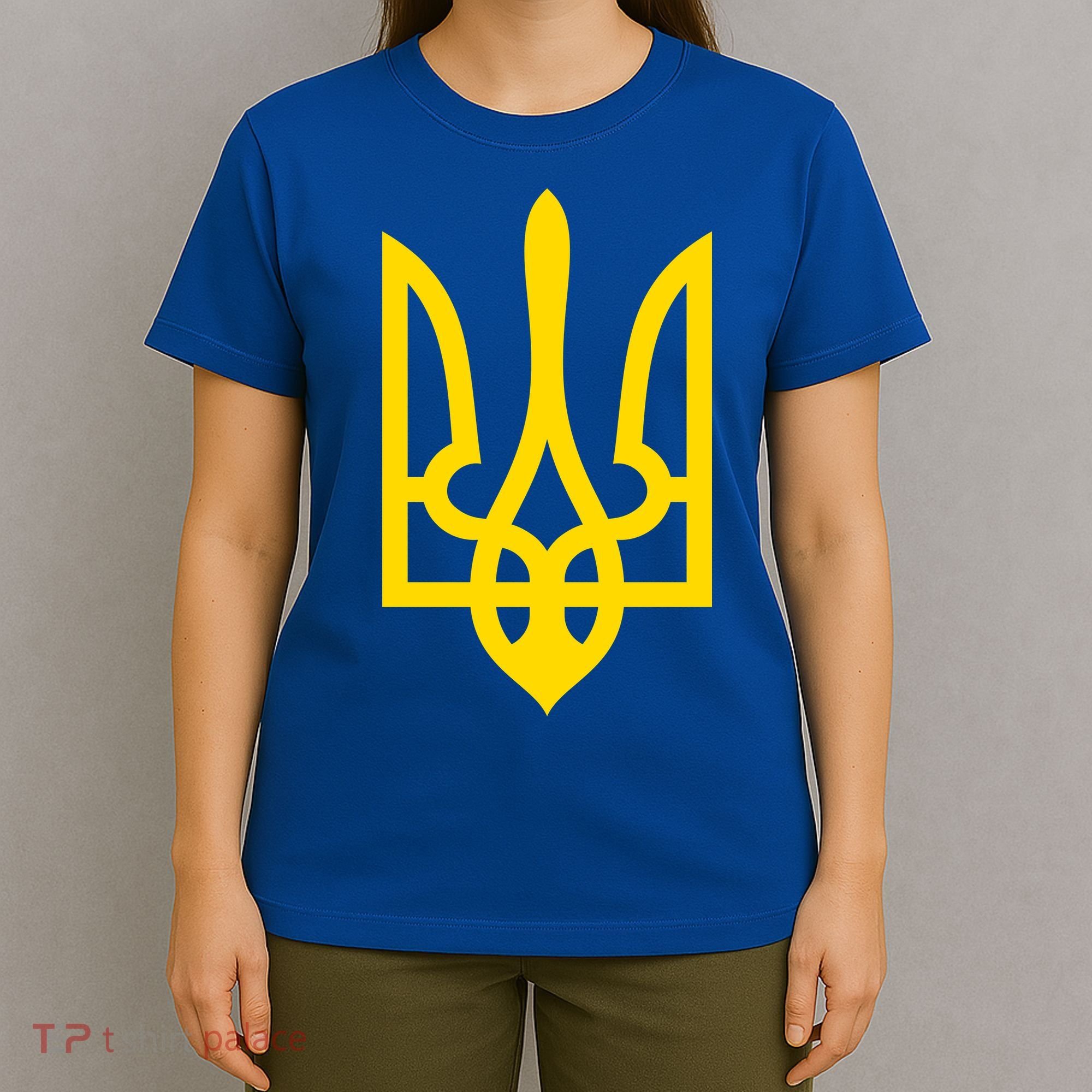 Ukraine Golden Trident Stand With Ukraine Pride T-Shirt
