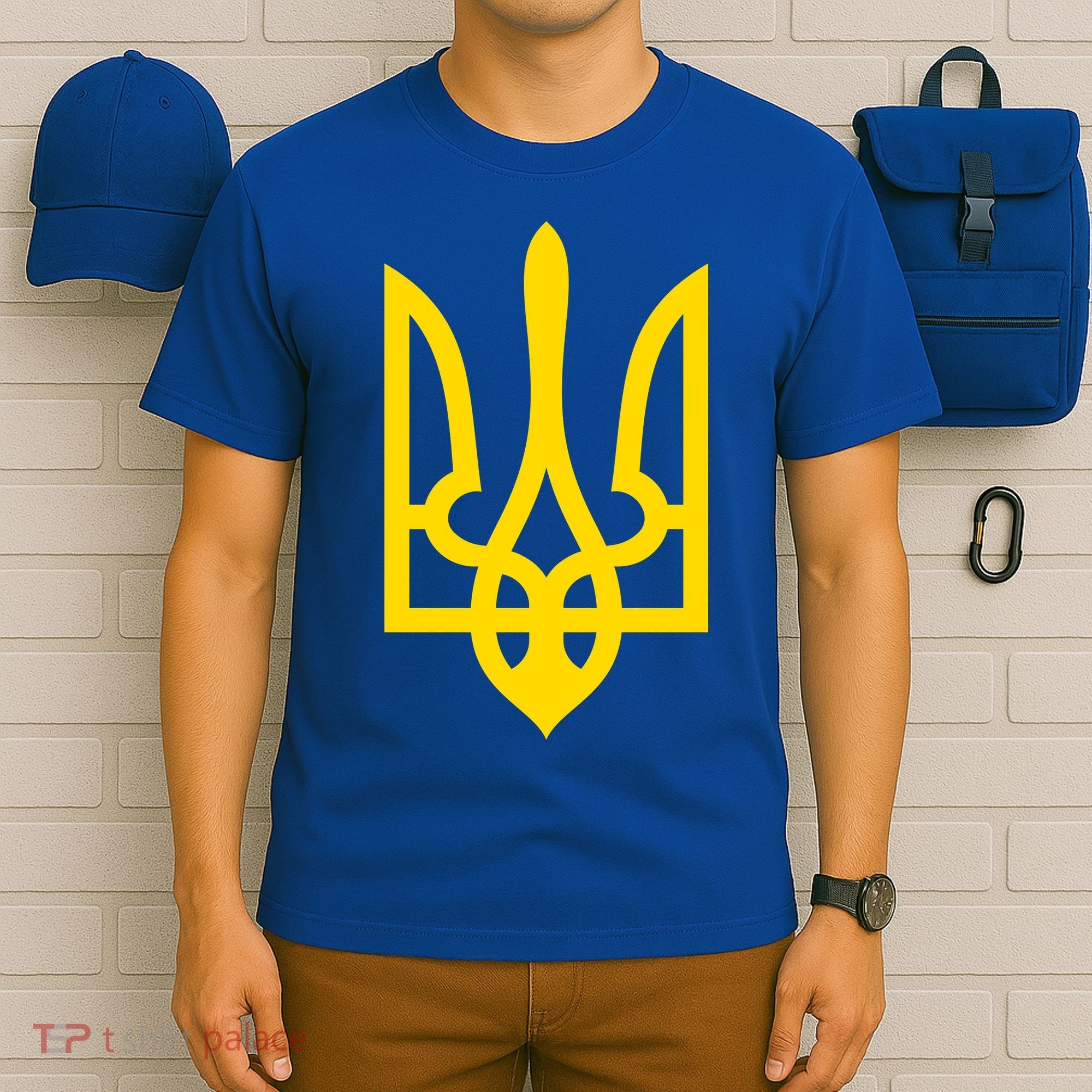 Ukraine Golden Trident Stand With Ukraine Pride T-Shirt