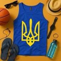 Ukraine Golden Trident Stand With Ukraine Pride Tank Top thumb 4