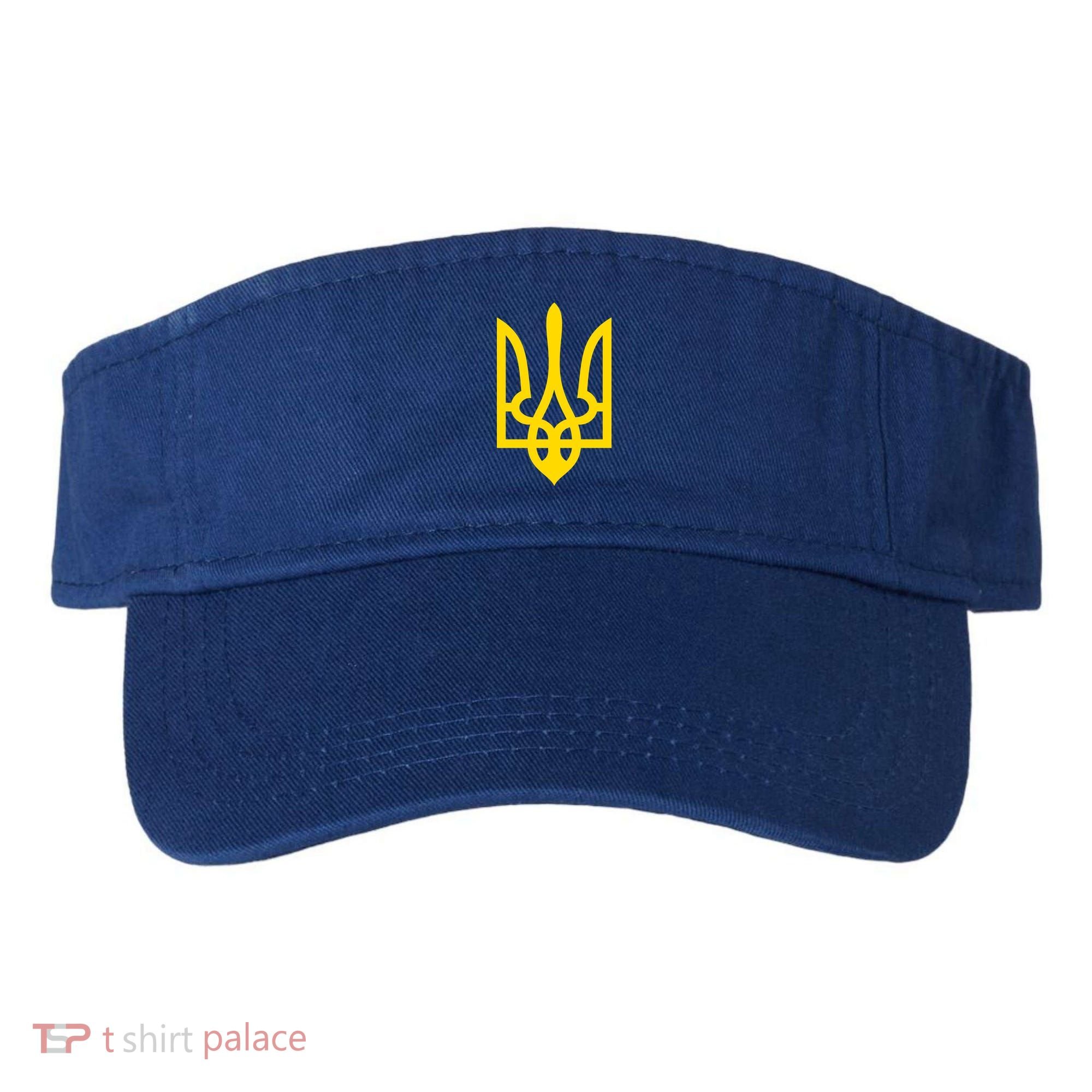 Ukraine Golden Trident Stand With Ukraine Pride Visor