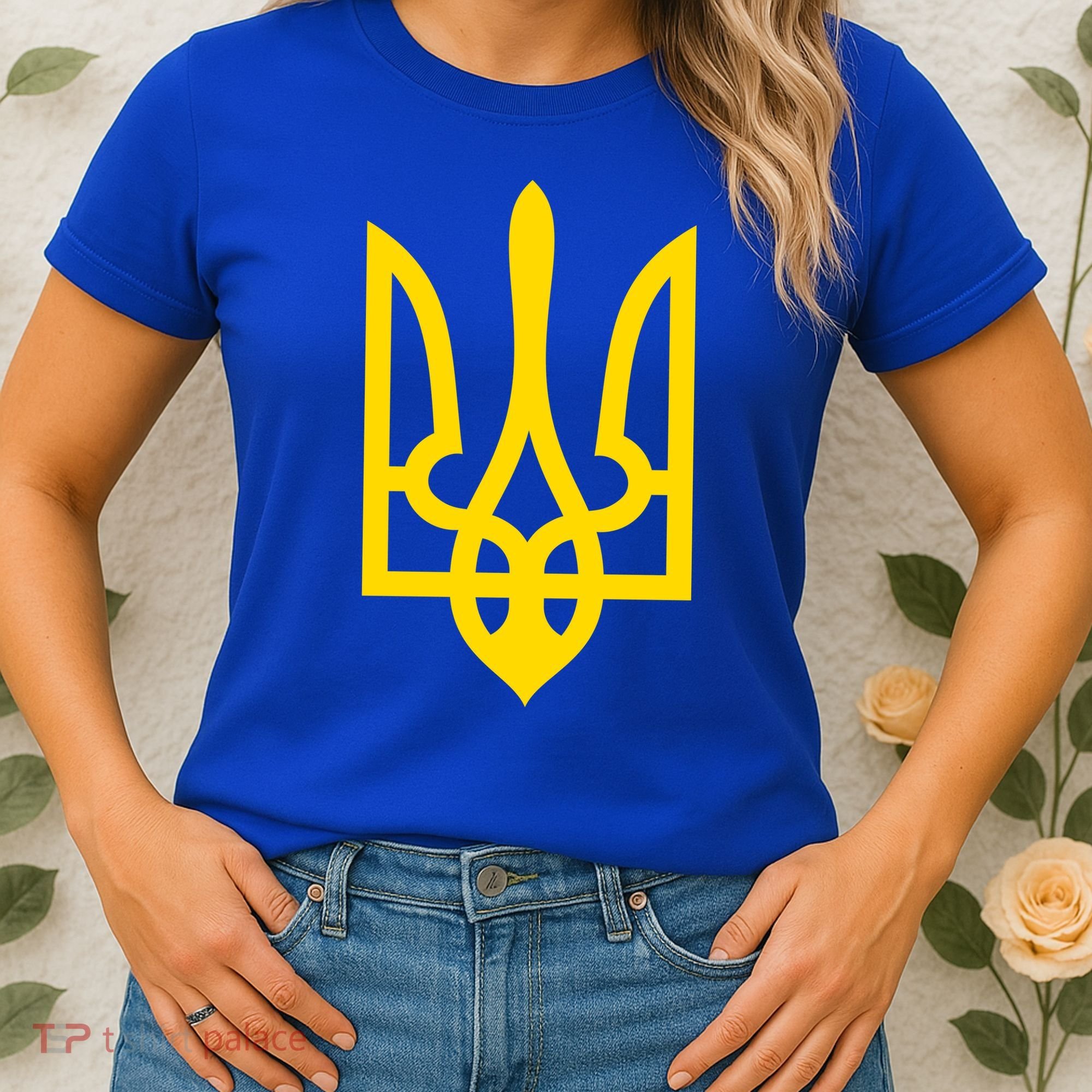 Ukraine Golden Trident Stand With Ukraine Pride Women's T-Shirt
