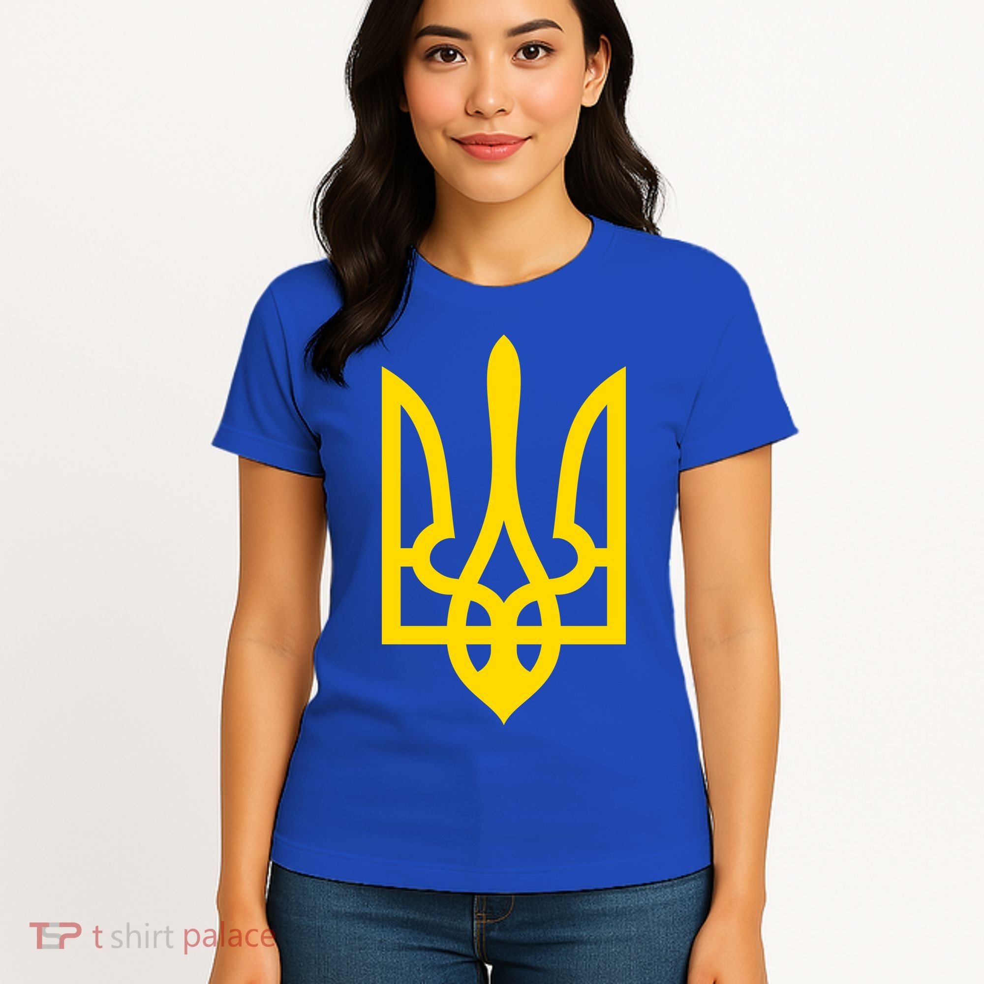 Ukraine Golden Trident Stand With Ukraine Pride Women's T-Shirt