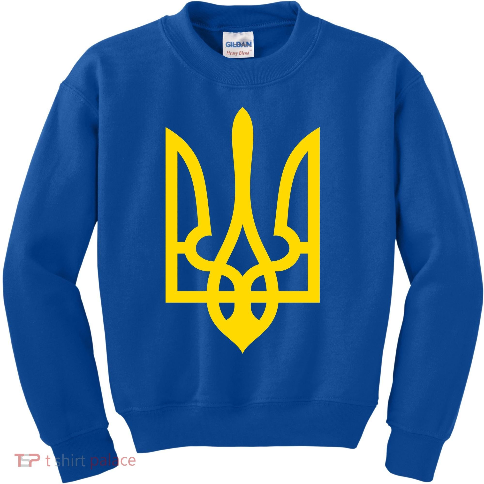 Ukraine Golden Trident Stand With Ukraine Pride Kids Sweatshirt