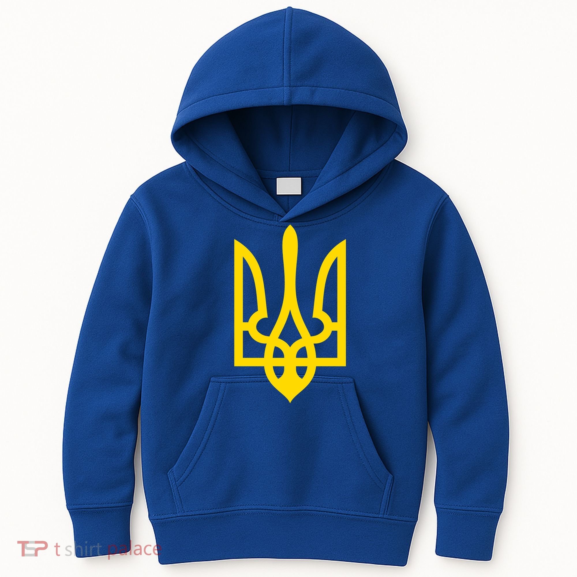 Ukraine Golden Trident Stand With Ukraine Pride Kids Hoodie
