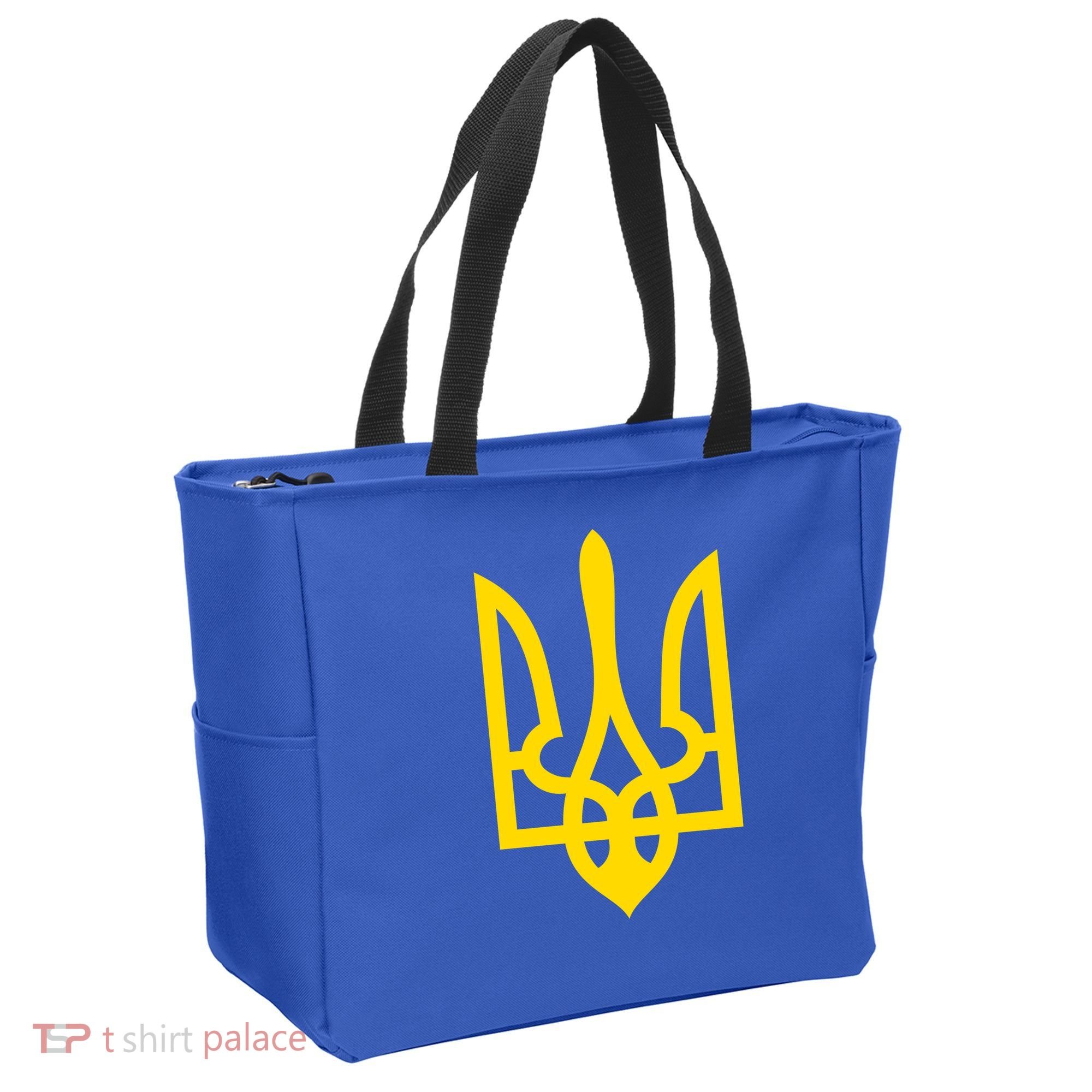 Ukraine Golden Trident Stand With Ukraine Pride Tote Bag