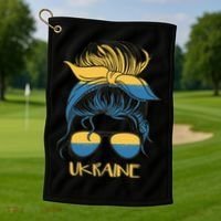 Ukraine Girl Golf Towel thumb 1