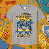 Ukraine Girl Kids T-Shirt thumb 3