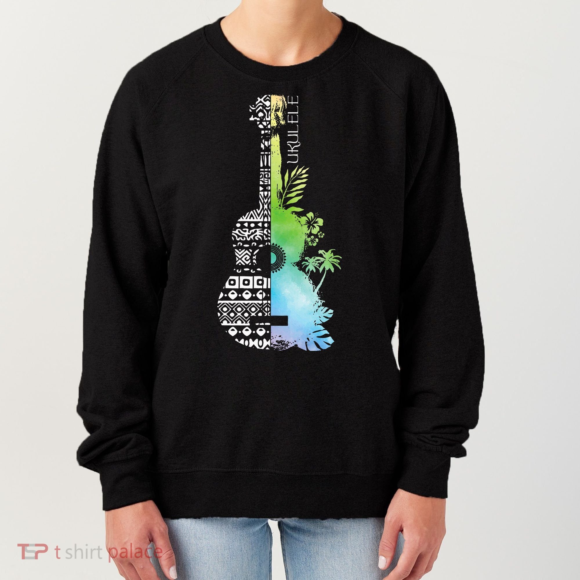 Ukulele Guitar Ukulelist Guitarist Musical Instrument Women's Sweatshirt