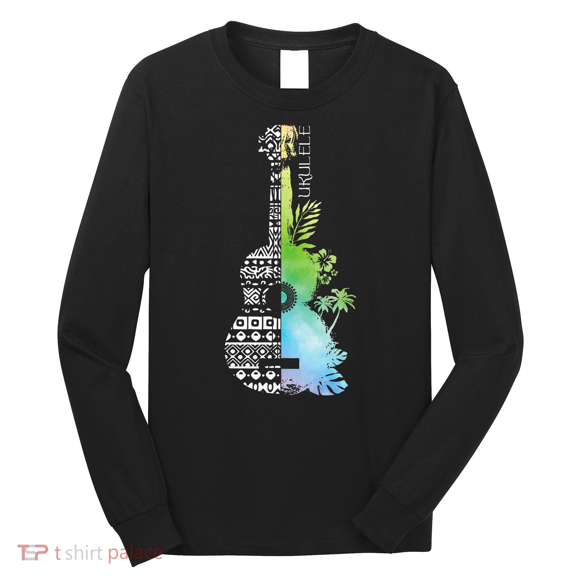 Ukulele Guitar Ukulelist Guitarist Musical Instrument Long Sleeve Shirt