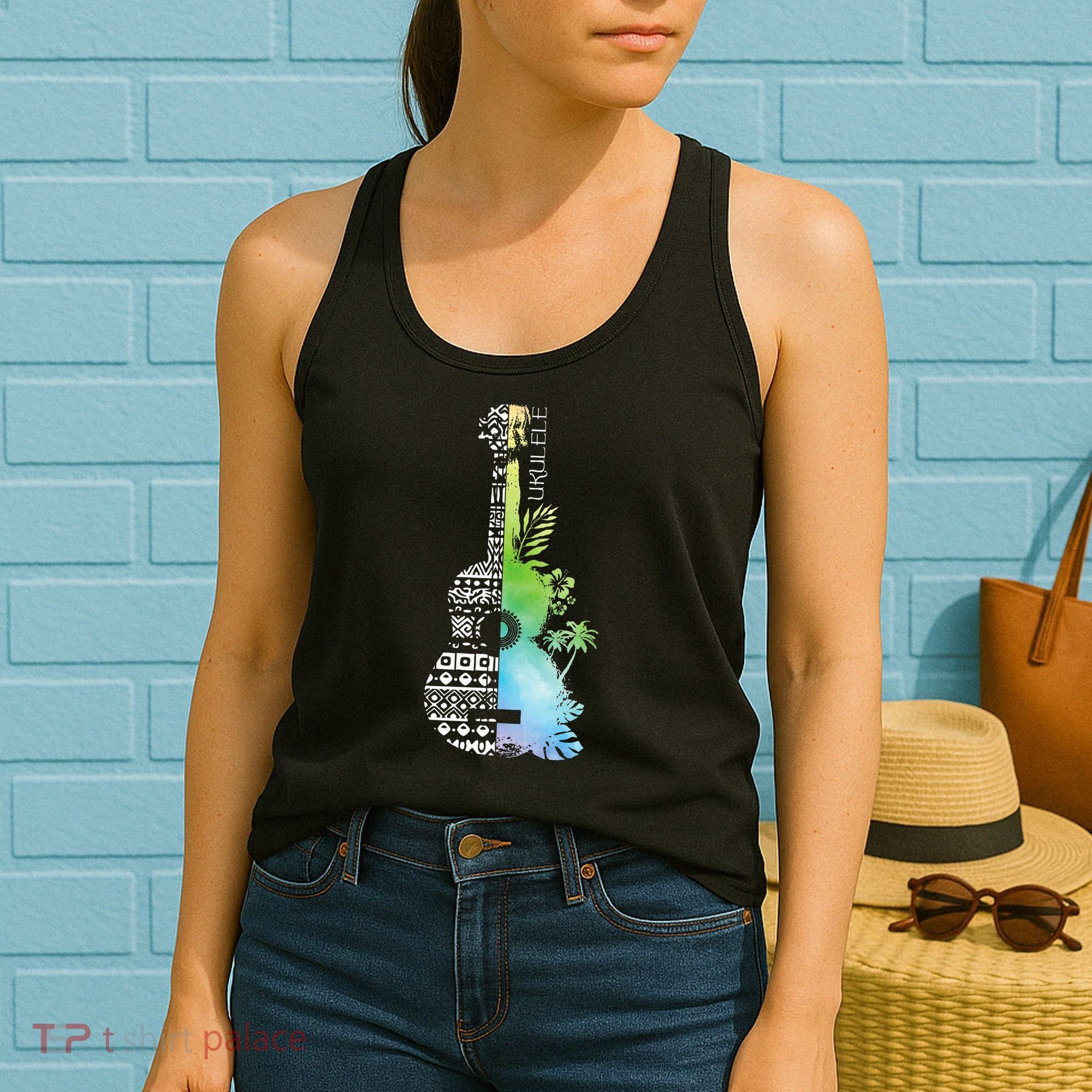Ukulele Guitar Ukulelist Guitarist Musical Instrument Women's Tank Top