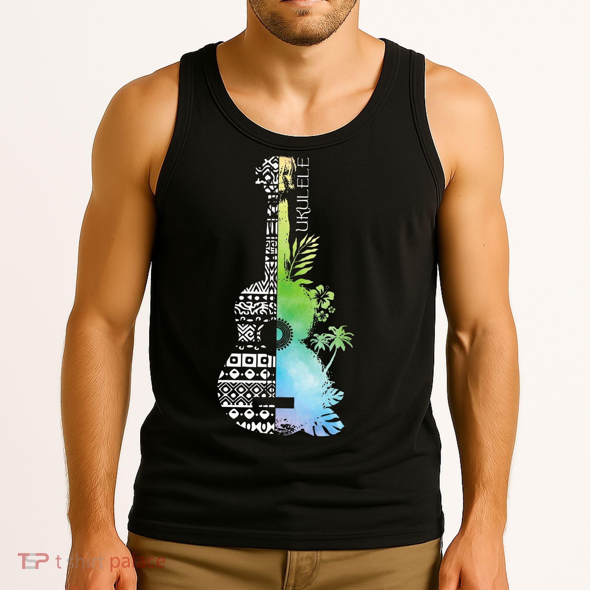 Ukulele Guitar Ukulelist Guitarist Musical Instrument Tank Top