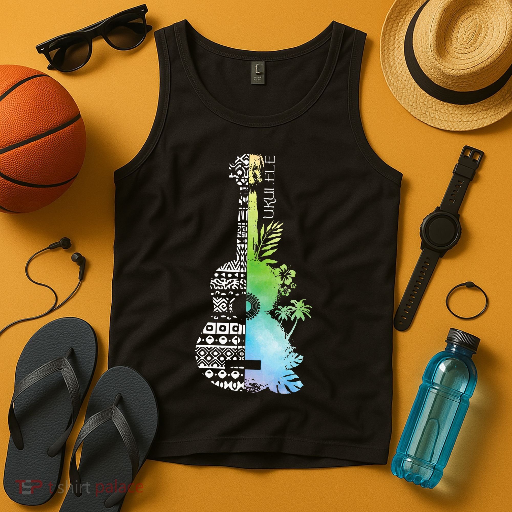 Ukulele Guitar Ukulelist Guitarist Musical Instrument Tank Top