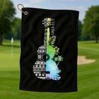 Ukulele Guitar Ukulelist Guitarist Musical Instrument Golf Towel thumb 1
