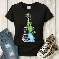 Ukulele Guitar Ukulelist Guitarist Musical Instrument Women's T-Shirt thumb 3