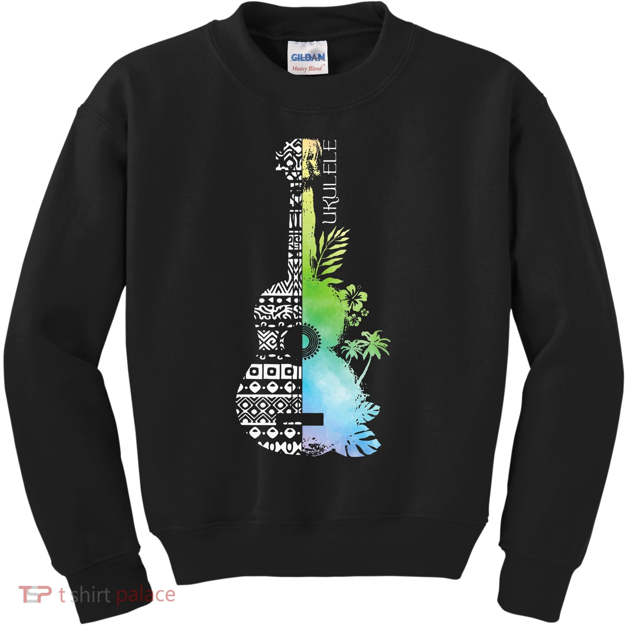 Ukulele Guitar Ukulelist Guitarist Musical Instrument Kids Sweatshirt