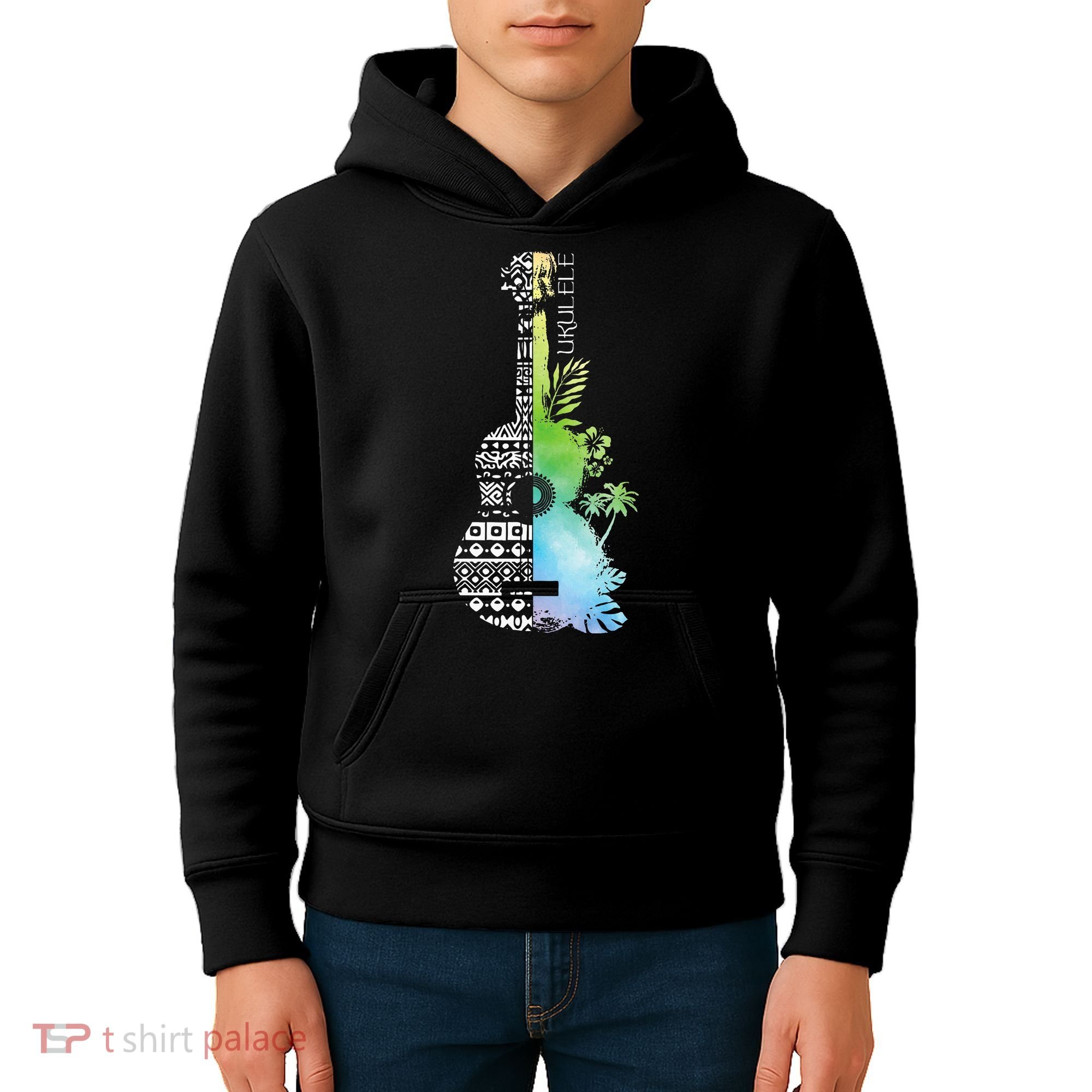 Ukulele Guitar Ukulelist Guitarist Musical Instrument Kids Hoodie
