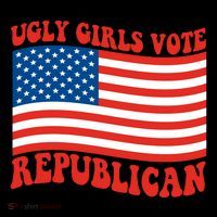 Ugly Girls Vote Republican Usa Flag Coffee Mug thumb 5