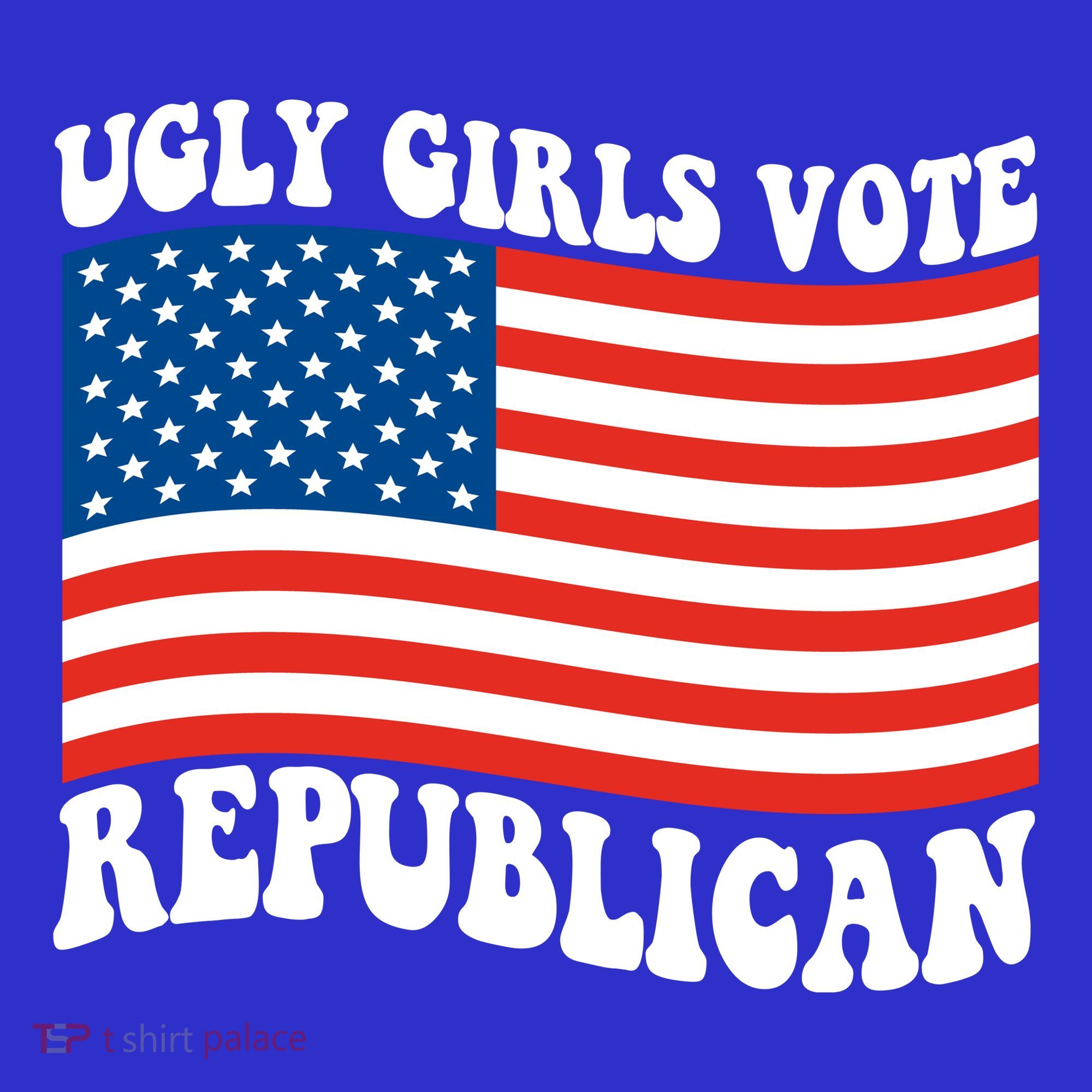 Ugly Girls Vote Republican Usa Flag Women's Tank Top