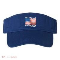 Ugly Girls Vote Republican Usa Flag Visor thumb 0