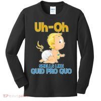 Uh-Oh Smells Like Quid Pro Quo Kids Long Sleeve Shirt thumb 0