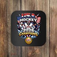USA Hockey 2026 Champions Gold Medal Coaster thumb 0