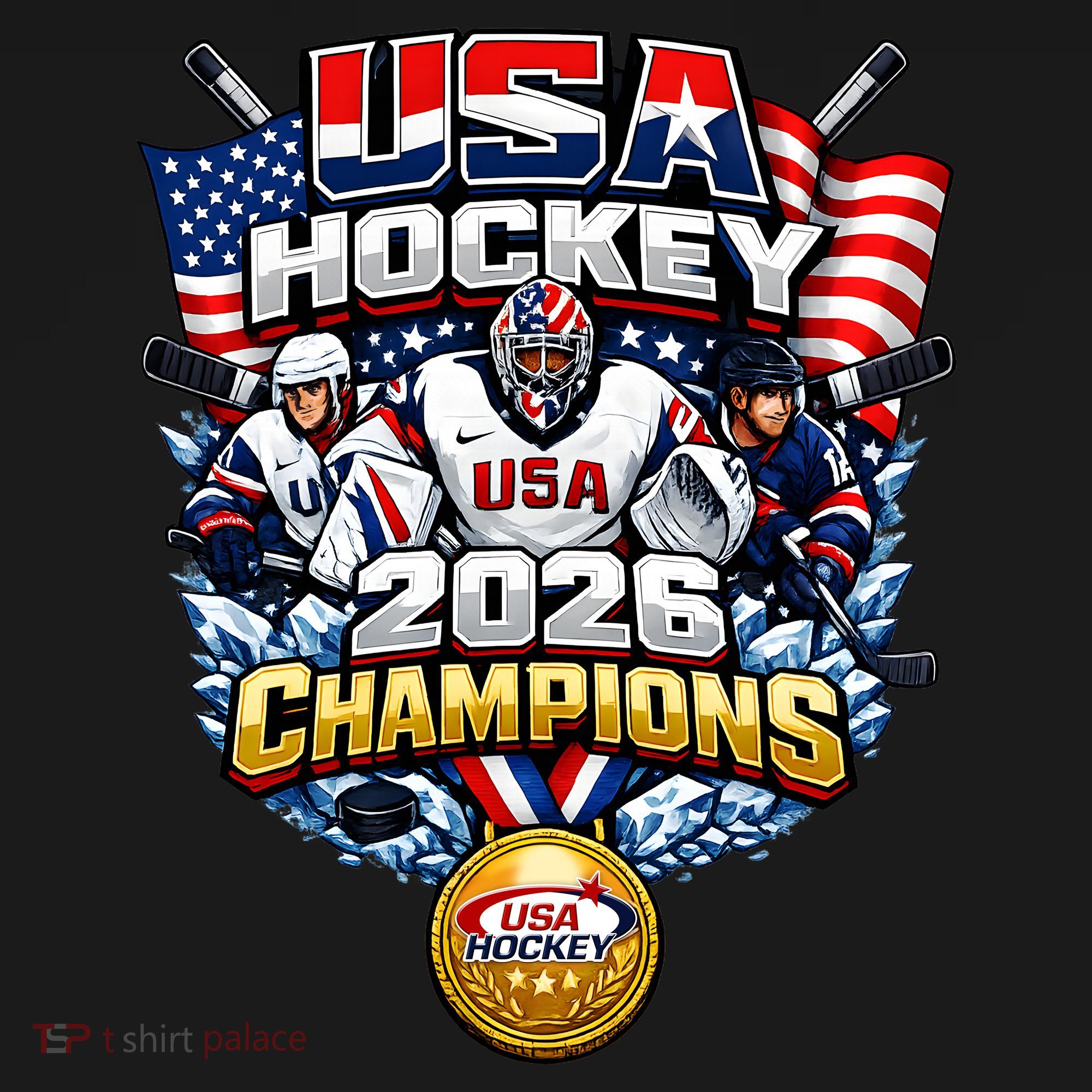 USA Hockey 2026 Champions Gold Medal Women's Hoodie