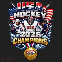 USA Hockey 2026 Champions Gold Medal Golf Towel thumb 3