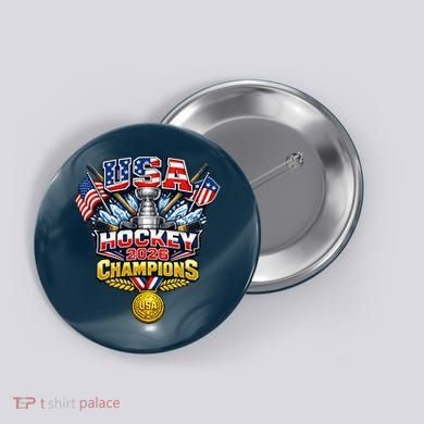 USA Hockey 2026 Champions Trophy Button
