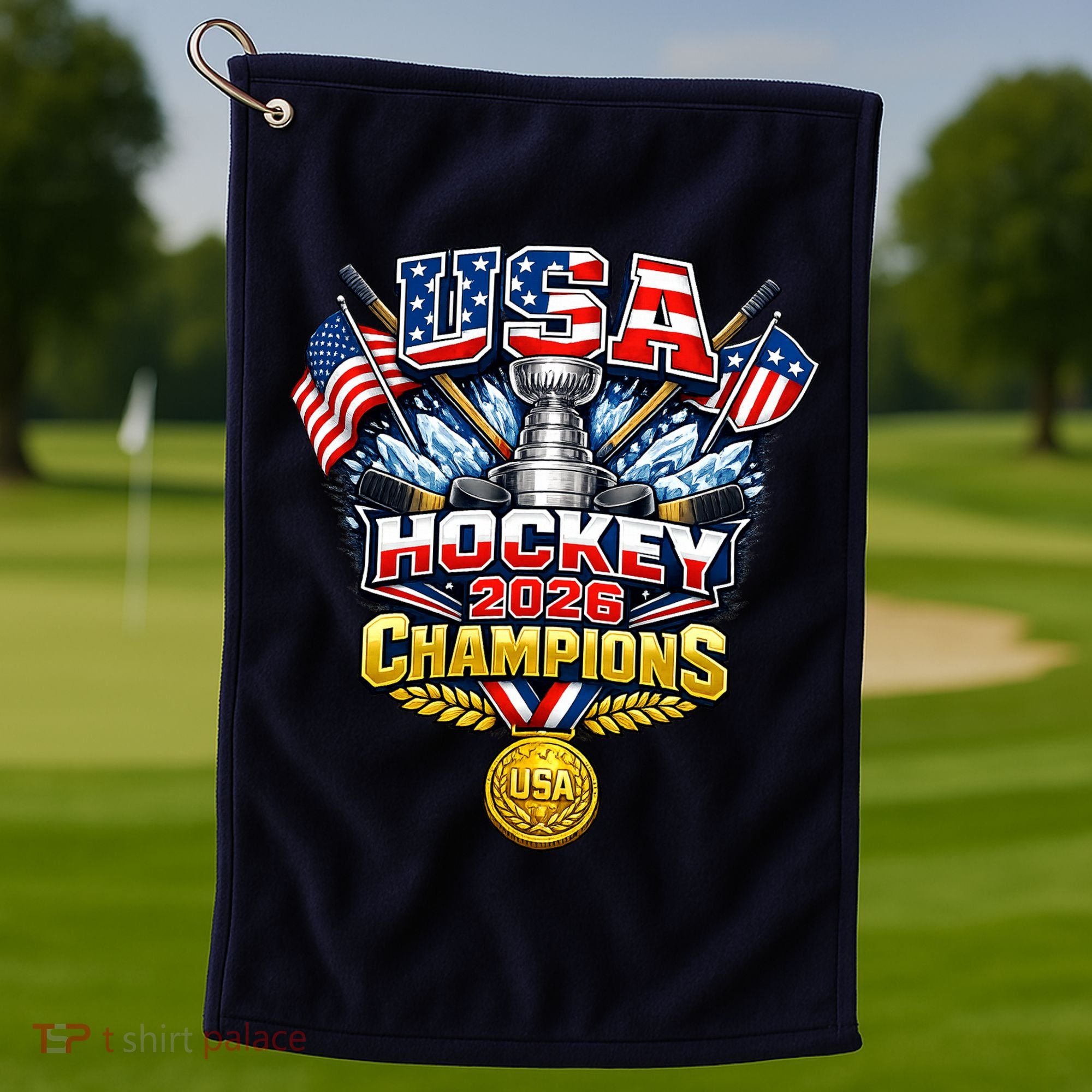 USA Hockey 2026 Champions Trophy Golf Towel