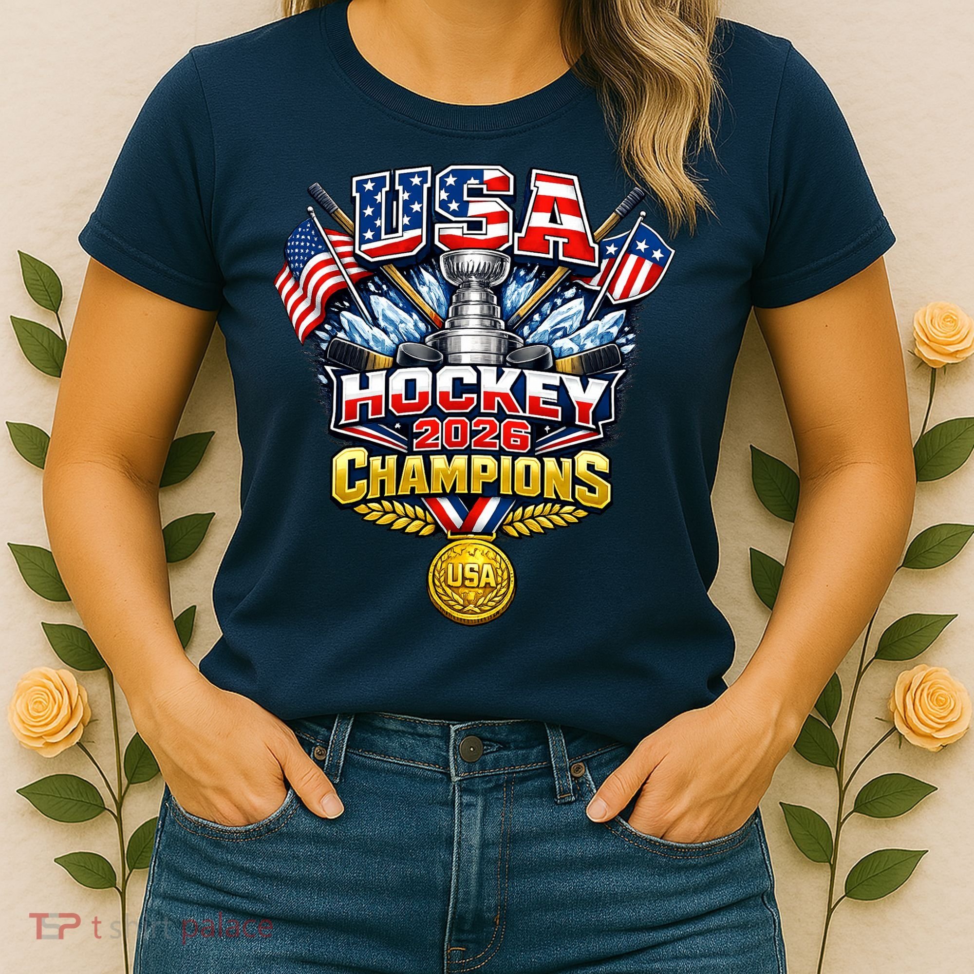 USA Hockey 2026 Champions Trophy Women's T-Shirt