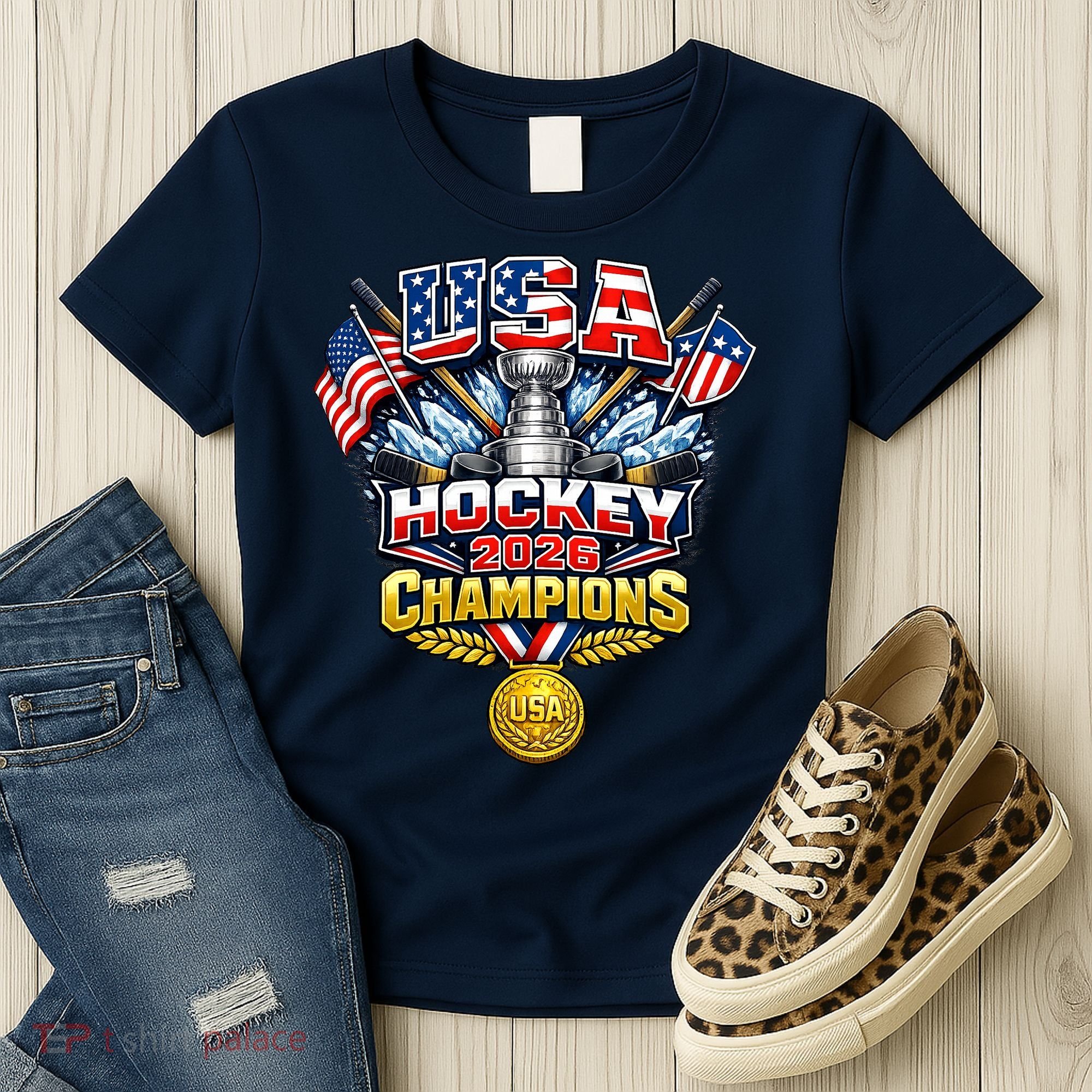 USA Hockey 2026 Champions Trophy Women's T-Shirt