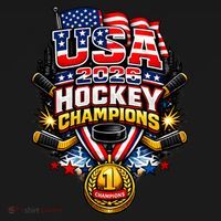 USA Hockey 2026 Champs Gold Medal Championship Women's Hoodie thumb 2