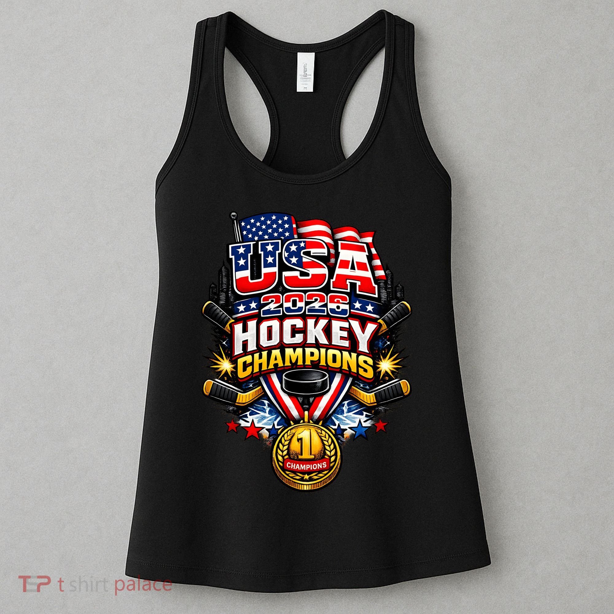 USA Hockey 2026 Champs Gold Medal Championship Women's Tank Top