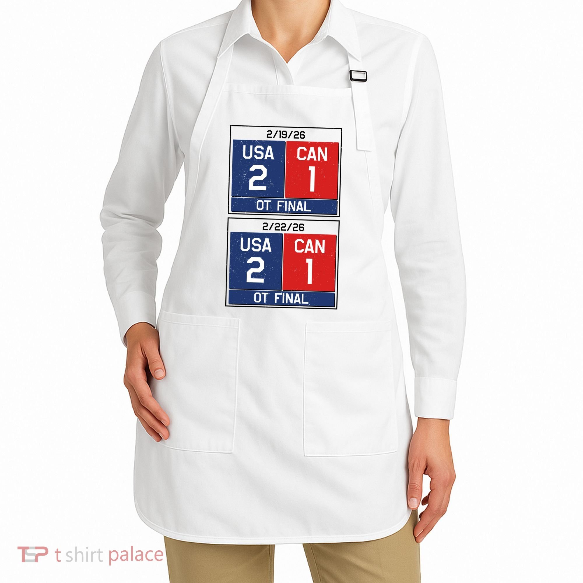 USA Hockey 2026 Champions USA Vs CAN  Apron