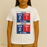 USA Hockey 2026 Champions USA Vs CAN  T-Shirt thumb 4