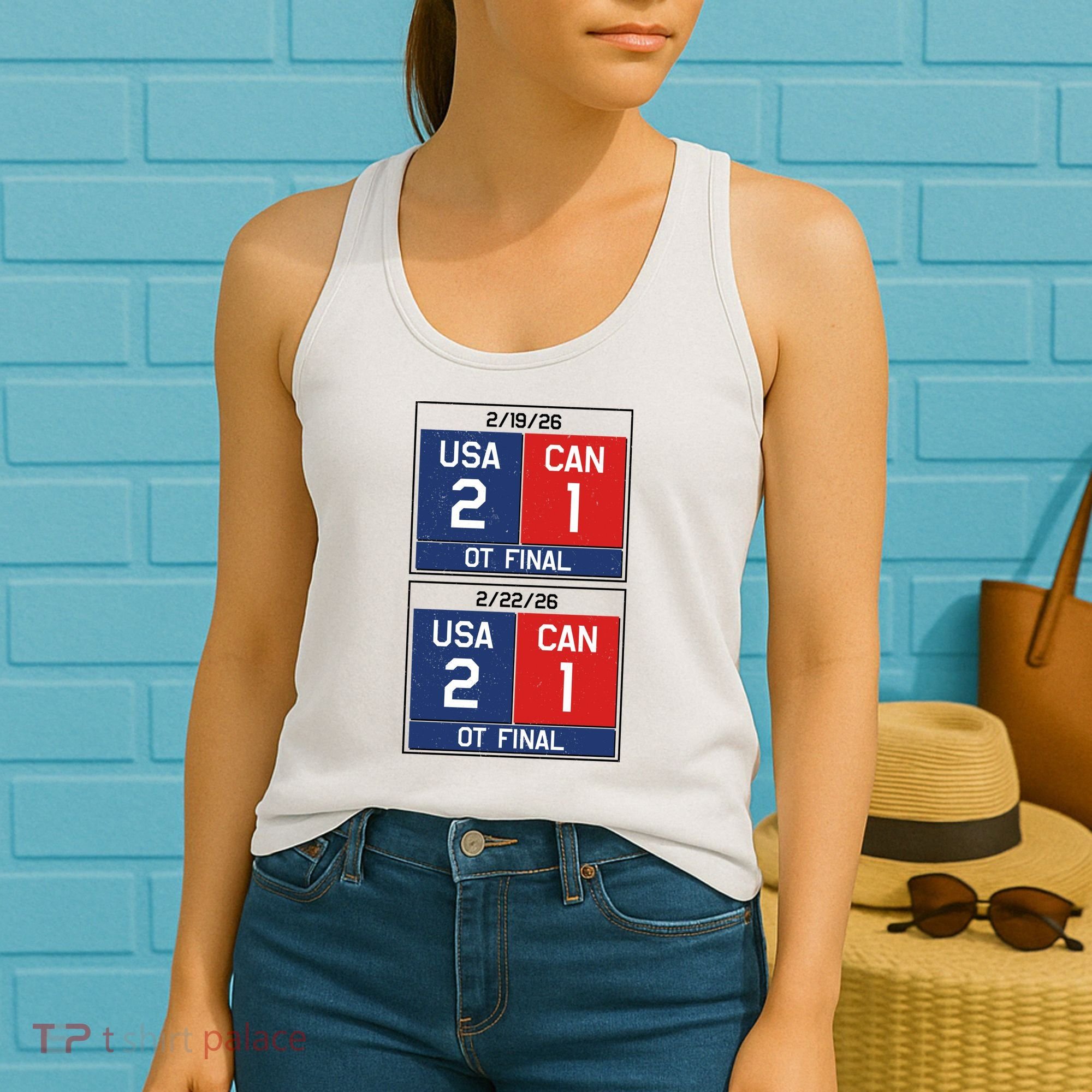 USA Hockey 2026 Champions USA Vs CAN  Women's Tank Top
