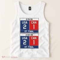 USA Hockey 2026 Champions USA Vs CAN  Tank Top thumb 2