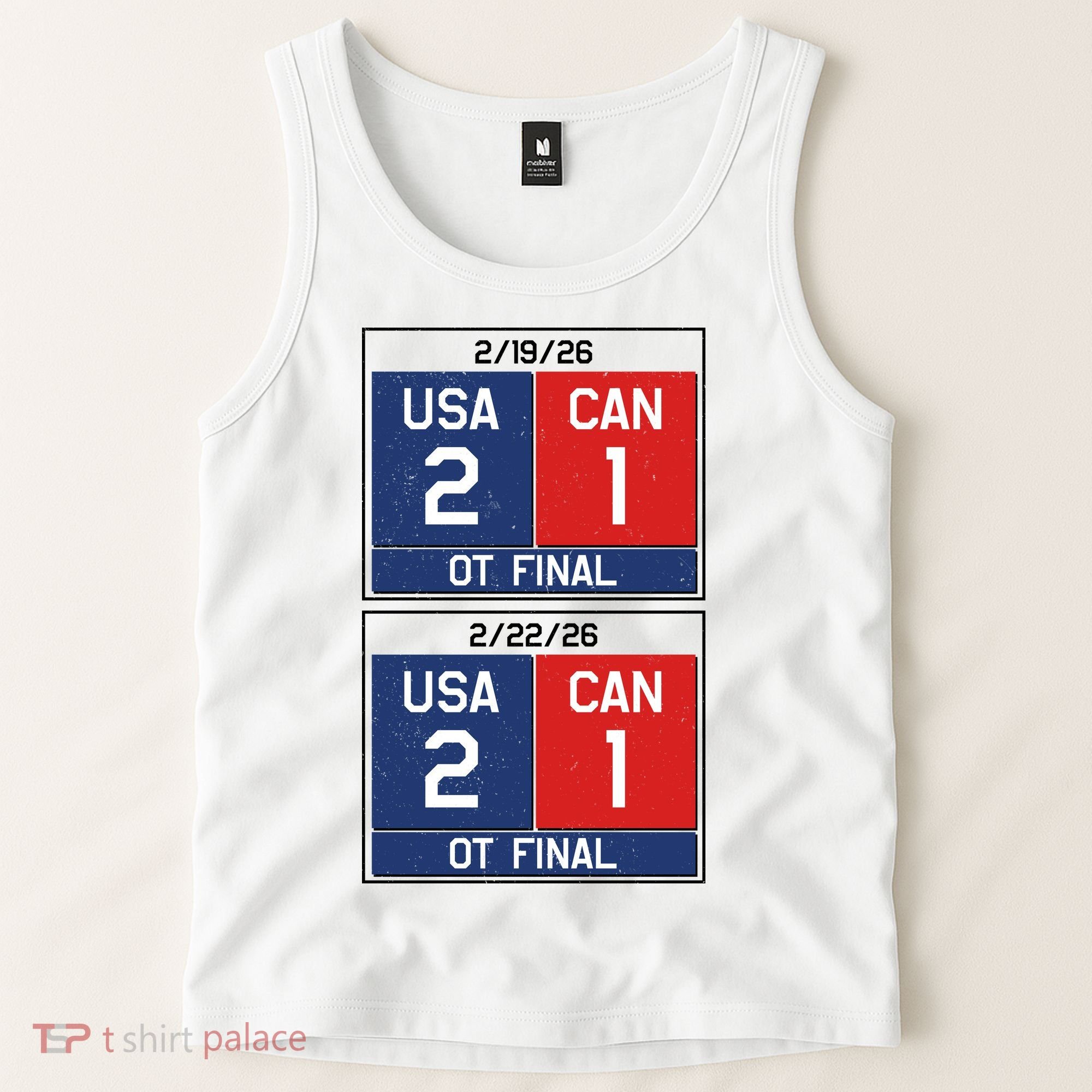 USA Hockey 2026 Champions USA Vs CAN  Tank Top