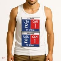 USA Hockey 2026 Champions USA Vs CAN  Tank Top thumb 3