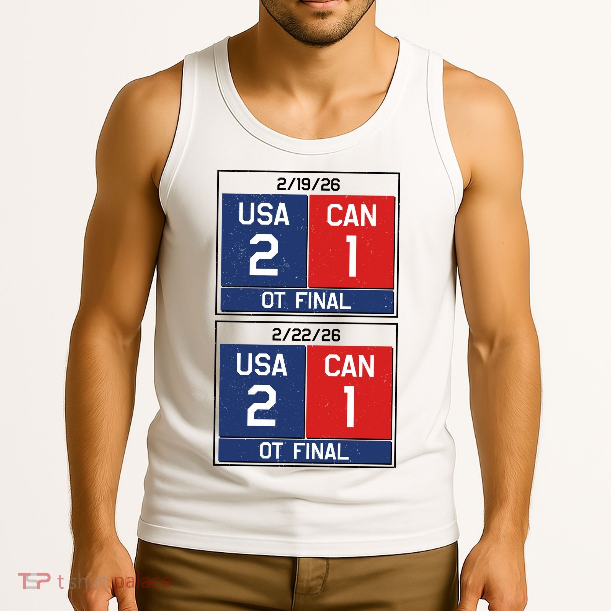 USA Hockey 2026 Champions USA Vs CAN  Tank Top
