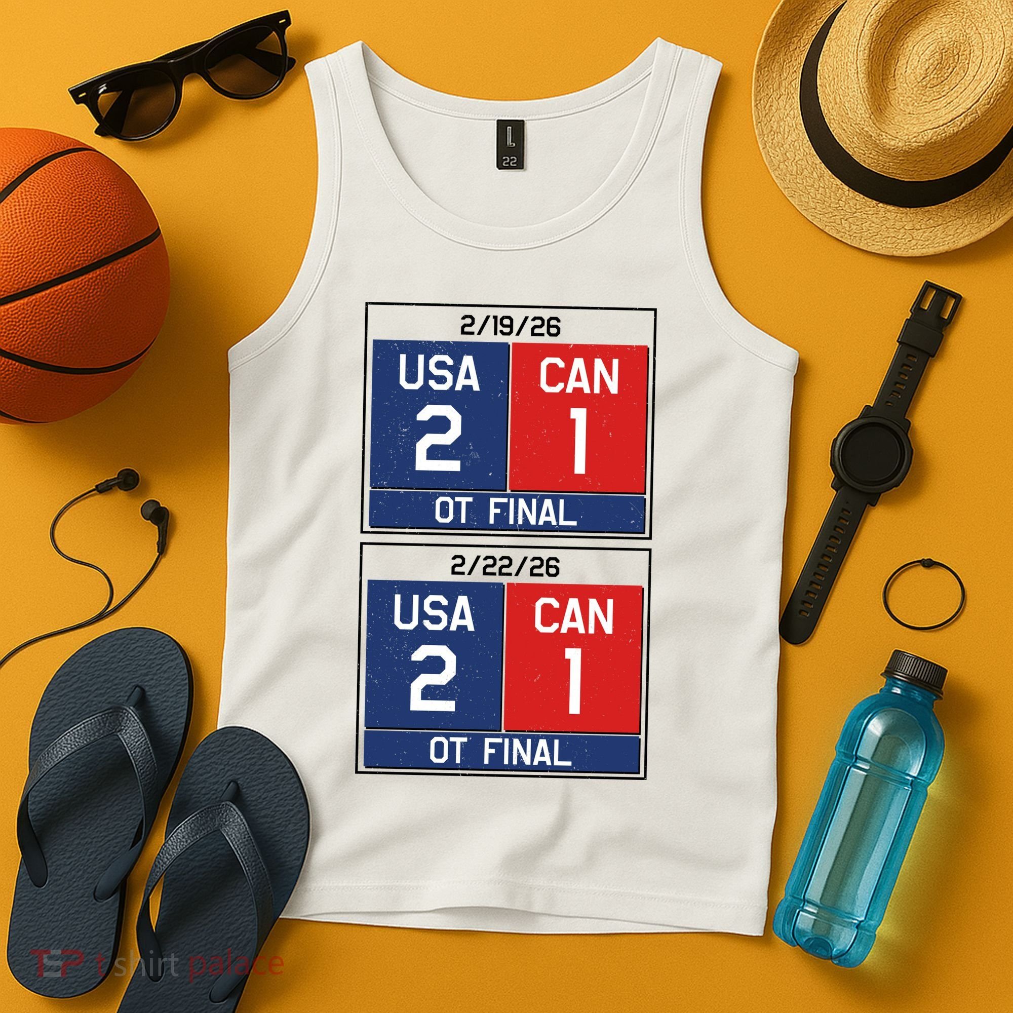 USA Hockey 2026 Champions USA Vs CAN  Tank Top