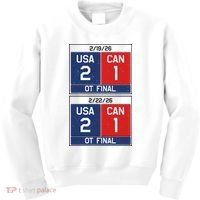 USA Hockey 2026 Champions USA Vs CAN  Kids Sweatshirt thumb 0