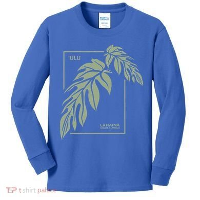 Ulu Hawaiian Breadfruit Kids Long Sleeve Shirt