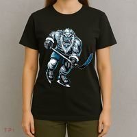 Utah Hockey Born To Play Hockey Gift T-Shirt thumb 4