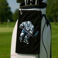Utah Hockey Born To Play Hockey Gift Golf Towel thumb 2
